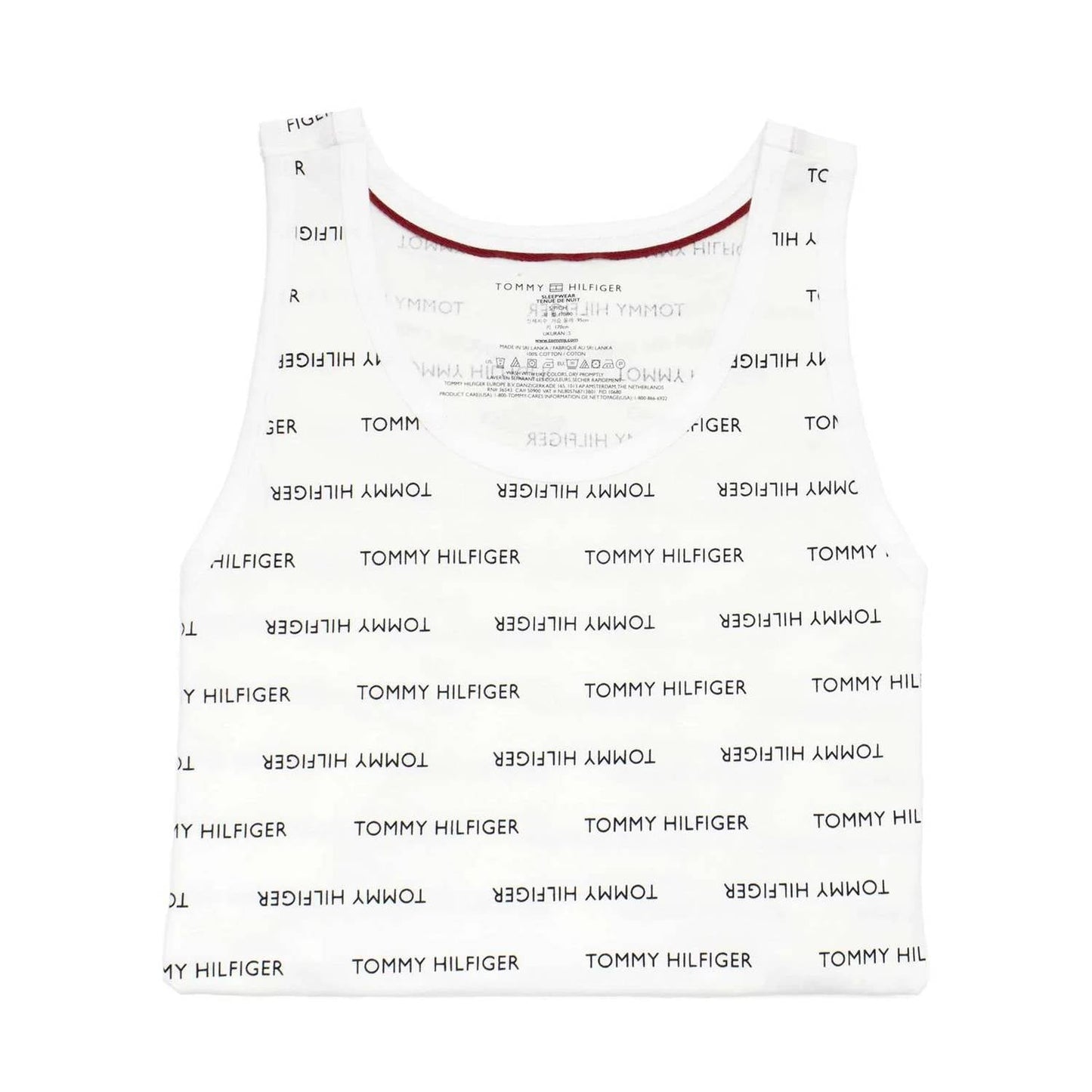 Camiseta sin mangas de hombre de algodón color blanco