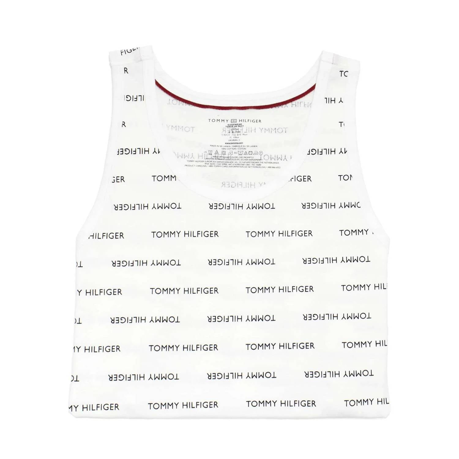 Camiseta sin mangas de hombre de algodón color blanco