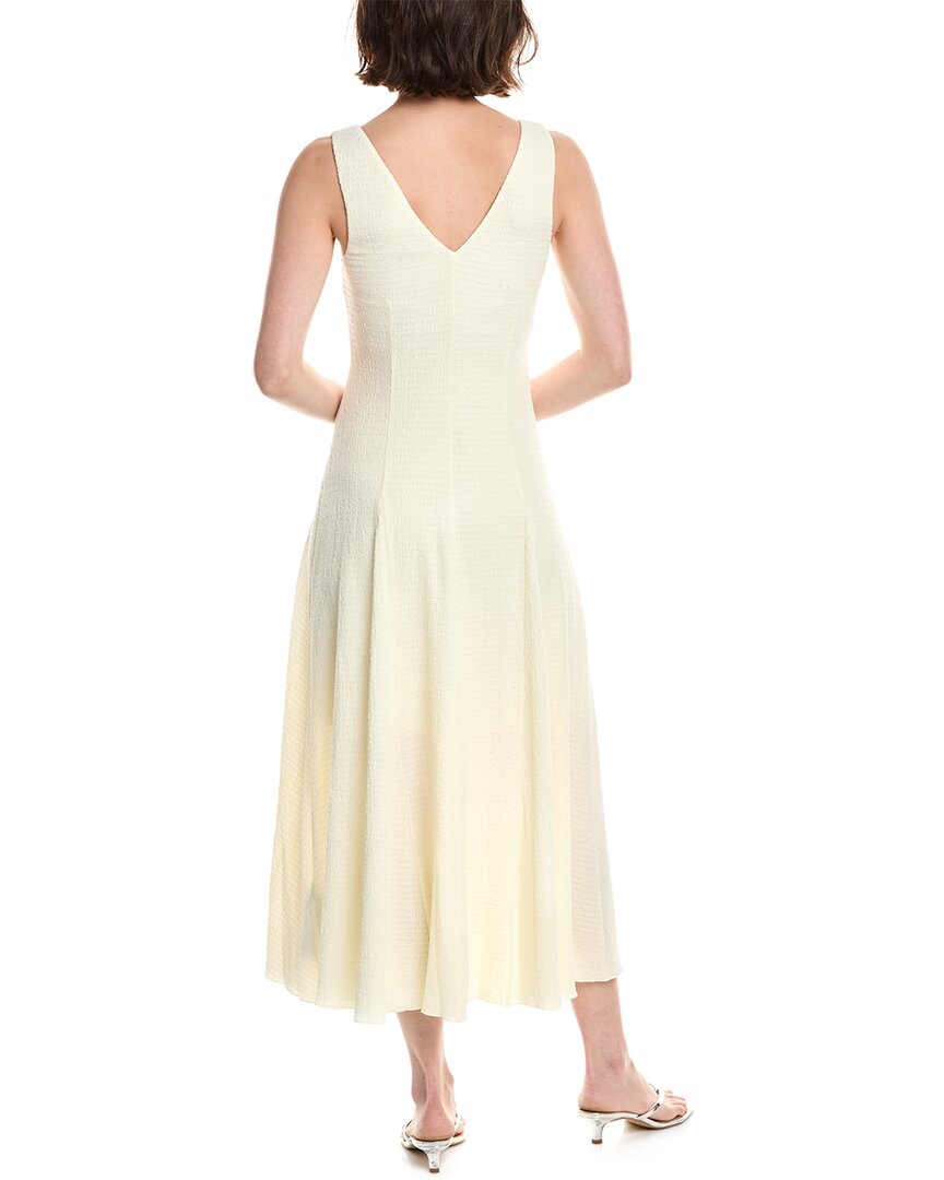 Vestido midi con cuello en V