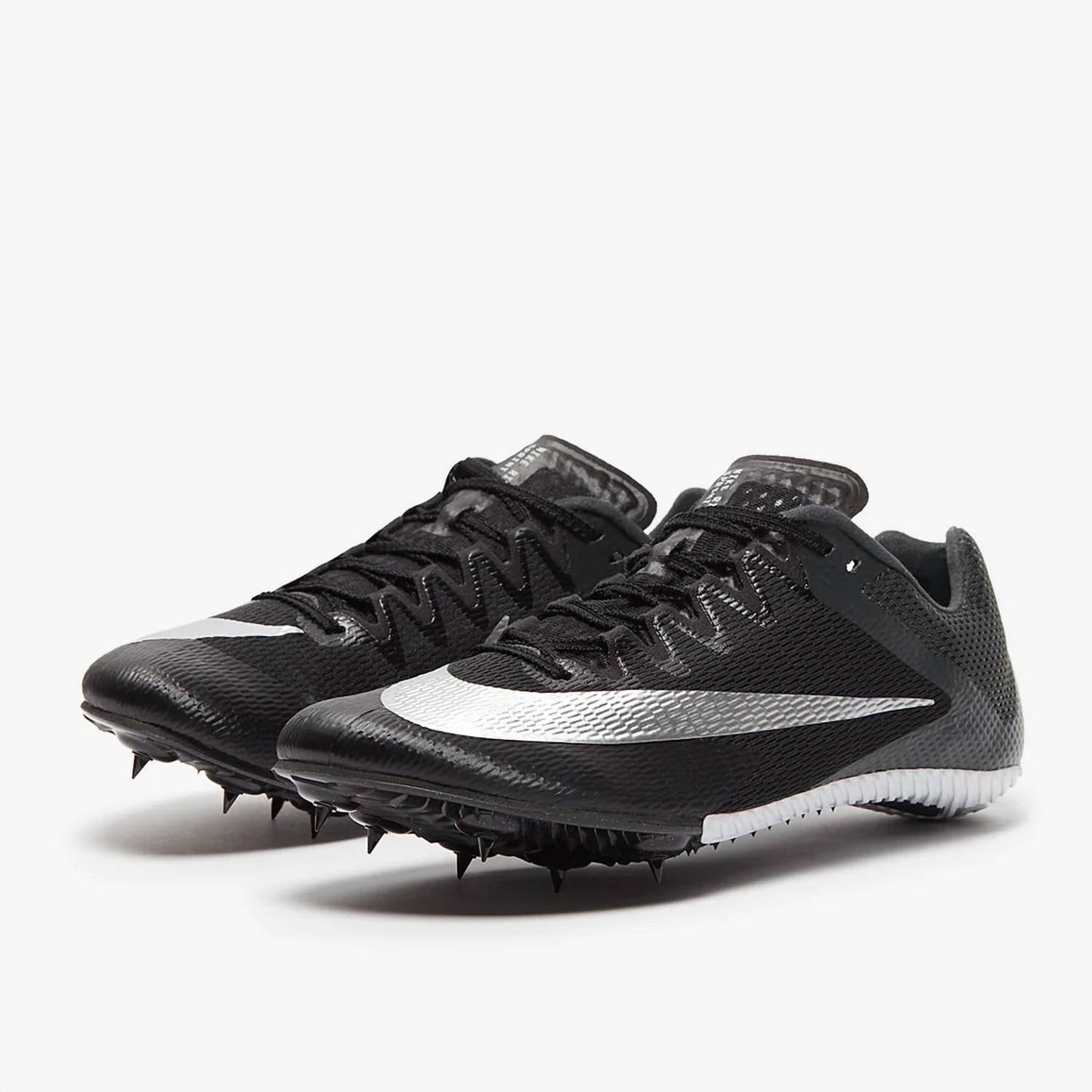 Tenis para correr unisex color negro y gris y plateado