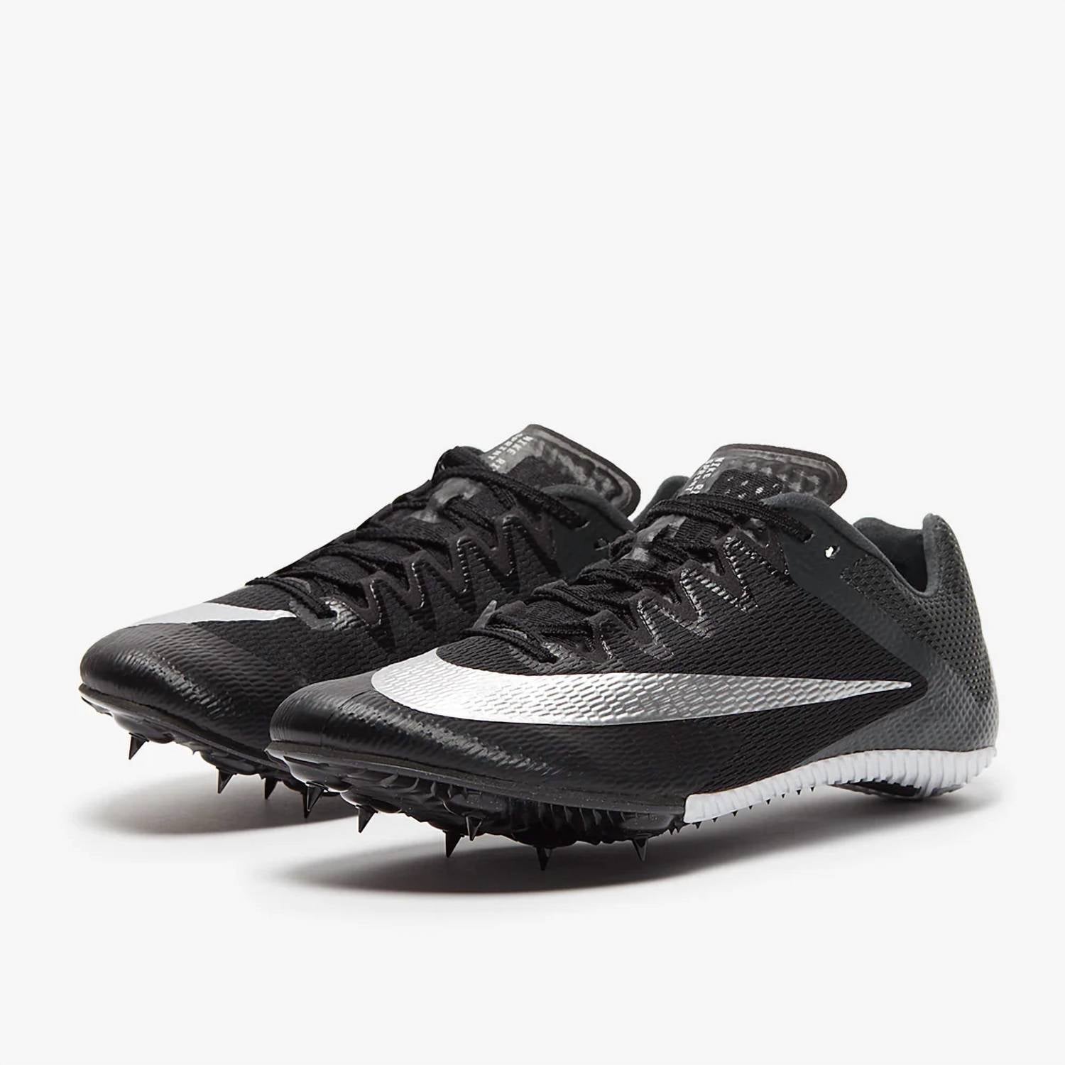 Tenis para correr unisex color negro y gris y plateado