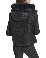 DKNY Chaleco Técnico de Leopardo