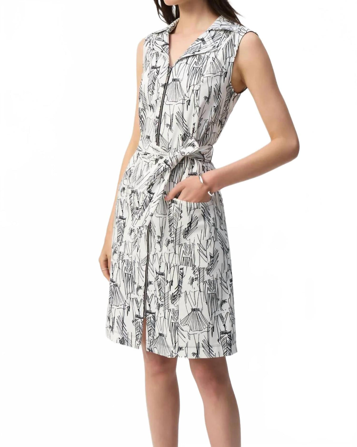 Vestido sin mangas color negro