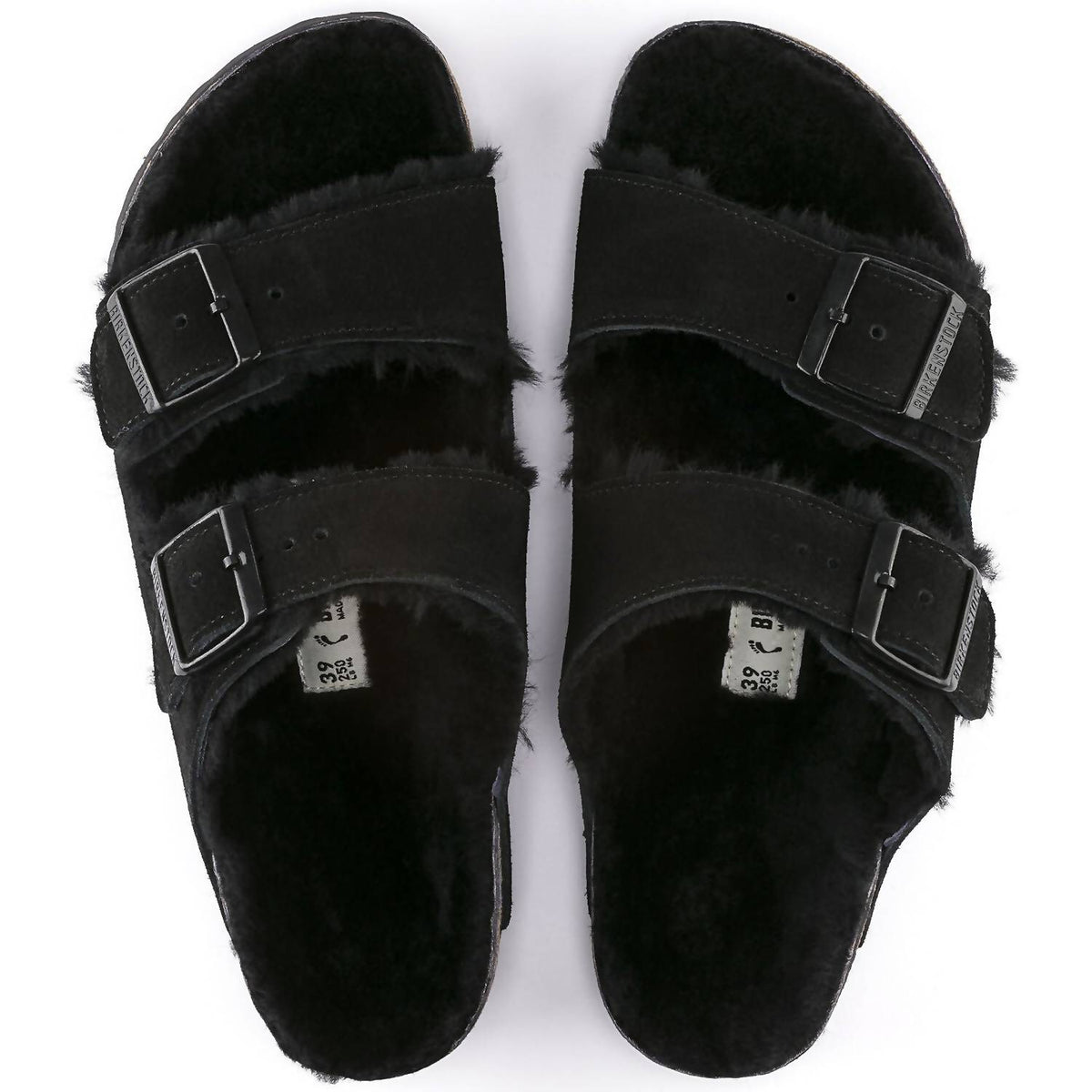 Sandalias de hombre de gamuza color negro