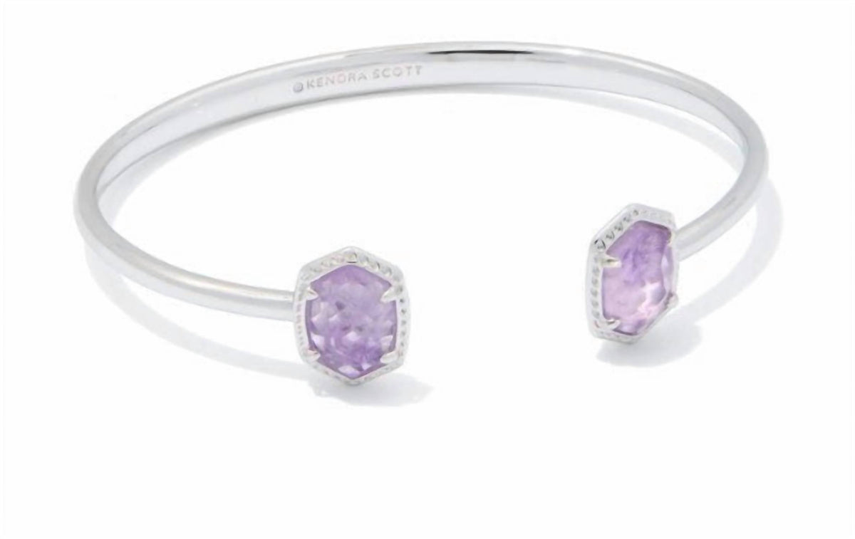 Pulsera de mujer color violeta y plateado