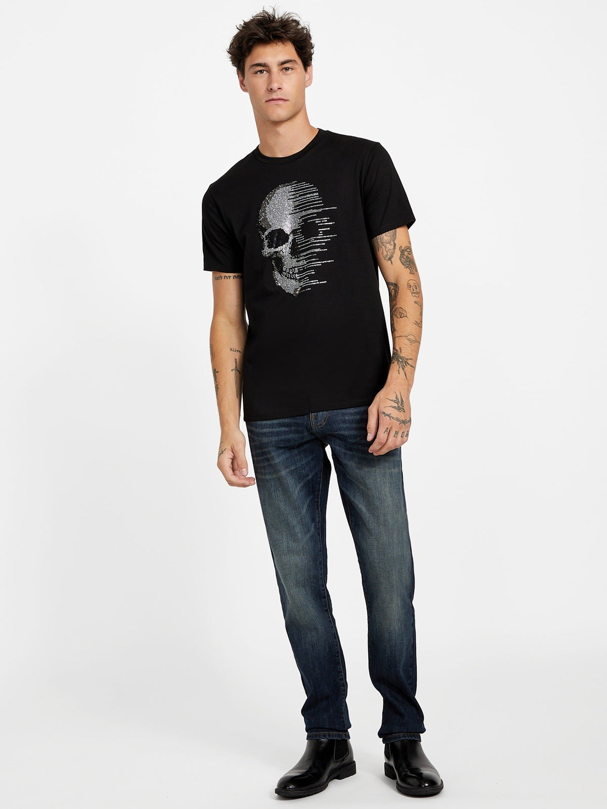 Camiseta con cuello redondo