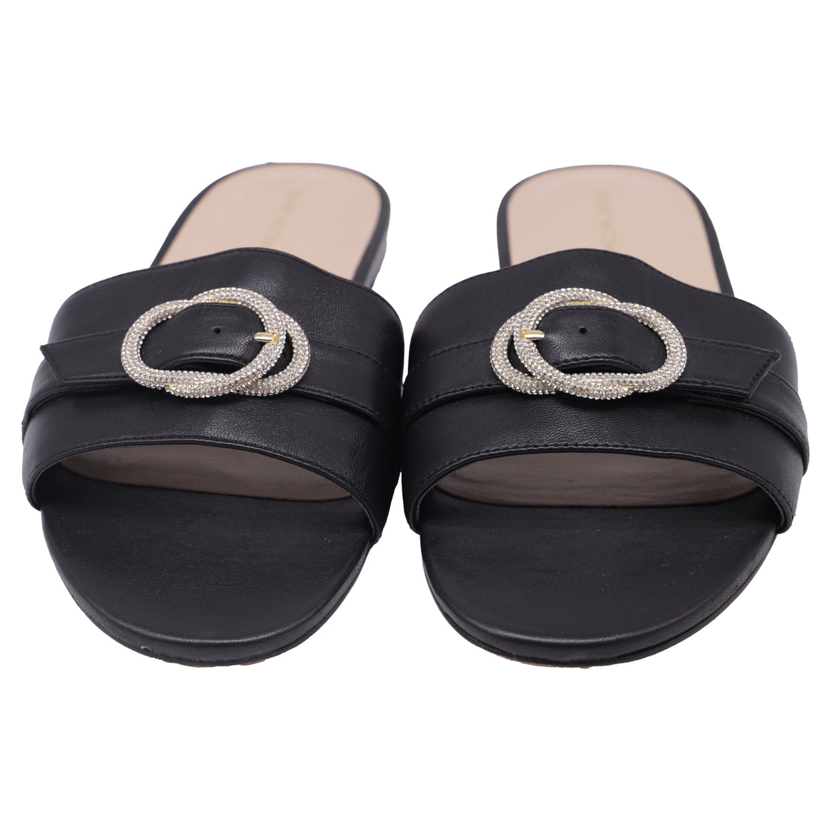 Sandalias de cuero color negro
