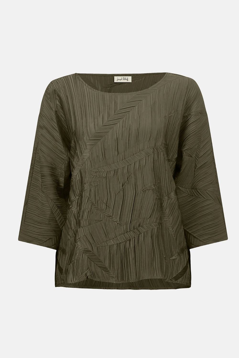 Top de satén con pliegues
