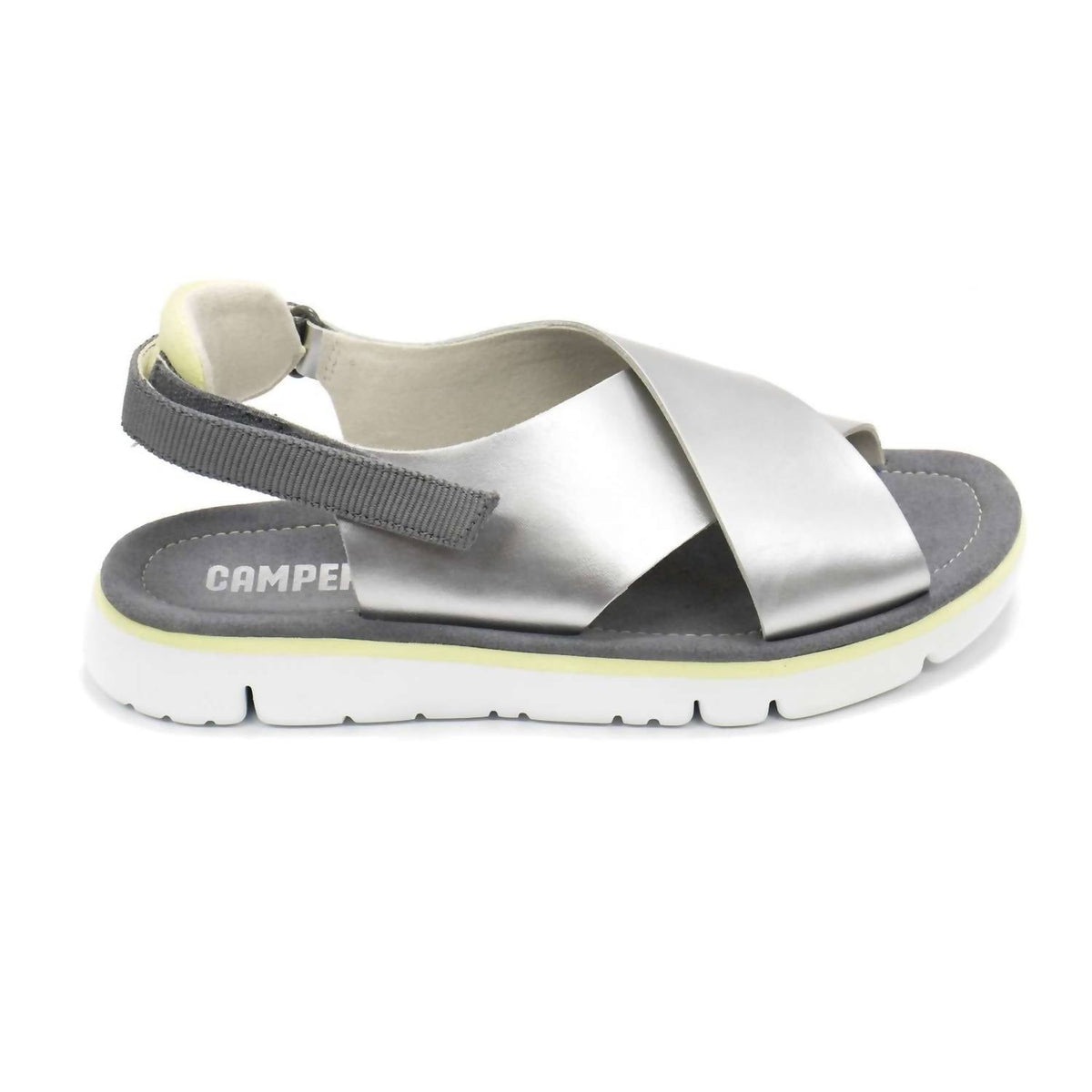Sandalias de mujer color plateado