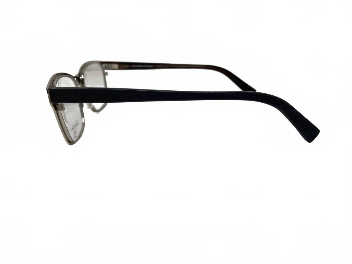 Montura para gafas de hombre color gris y plateado