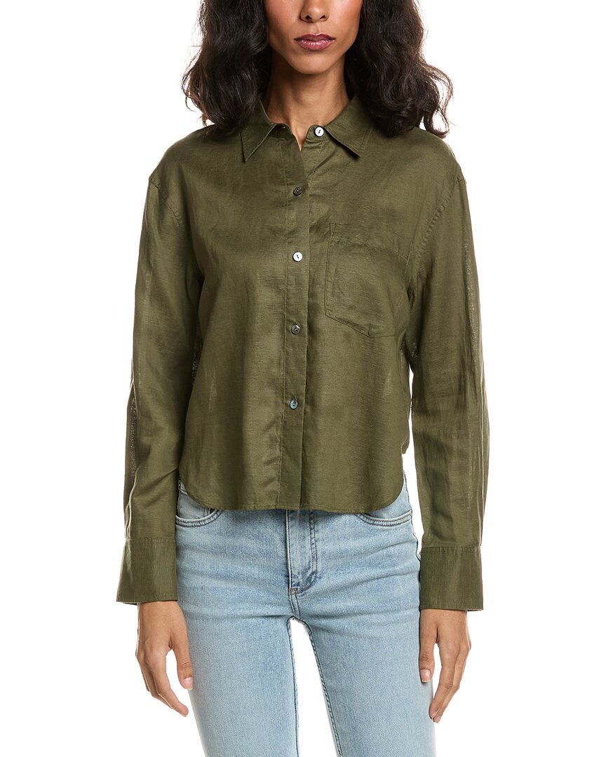 Camisa de mezcla de lino