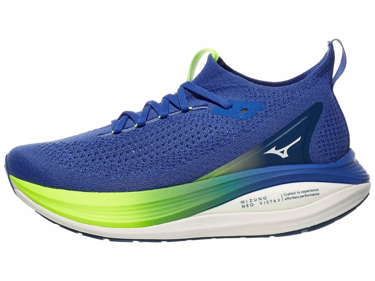 Tenis para correr de hombre color blanco y azul