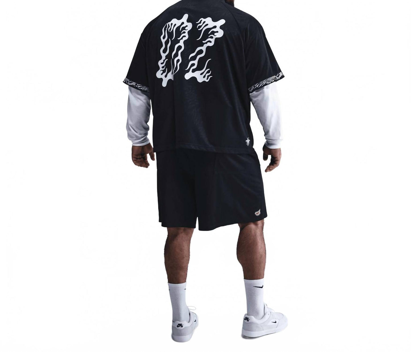 Top de hombre color negro y blanco