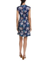 Vince Camuto Mini Vestido Estampado Sin Mangas