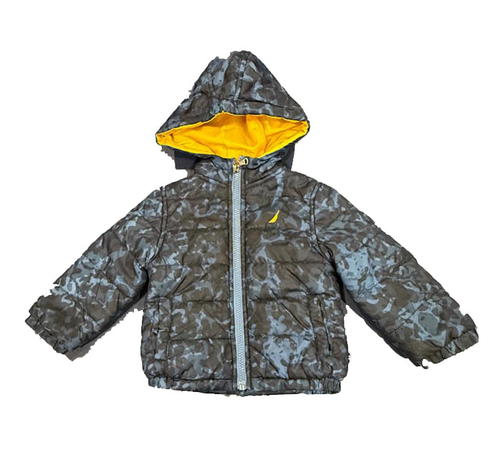 Abrigo para niño color negro y azul