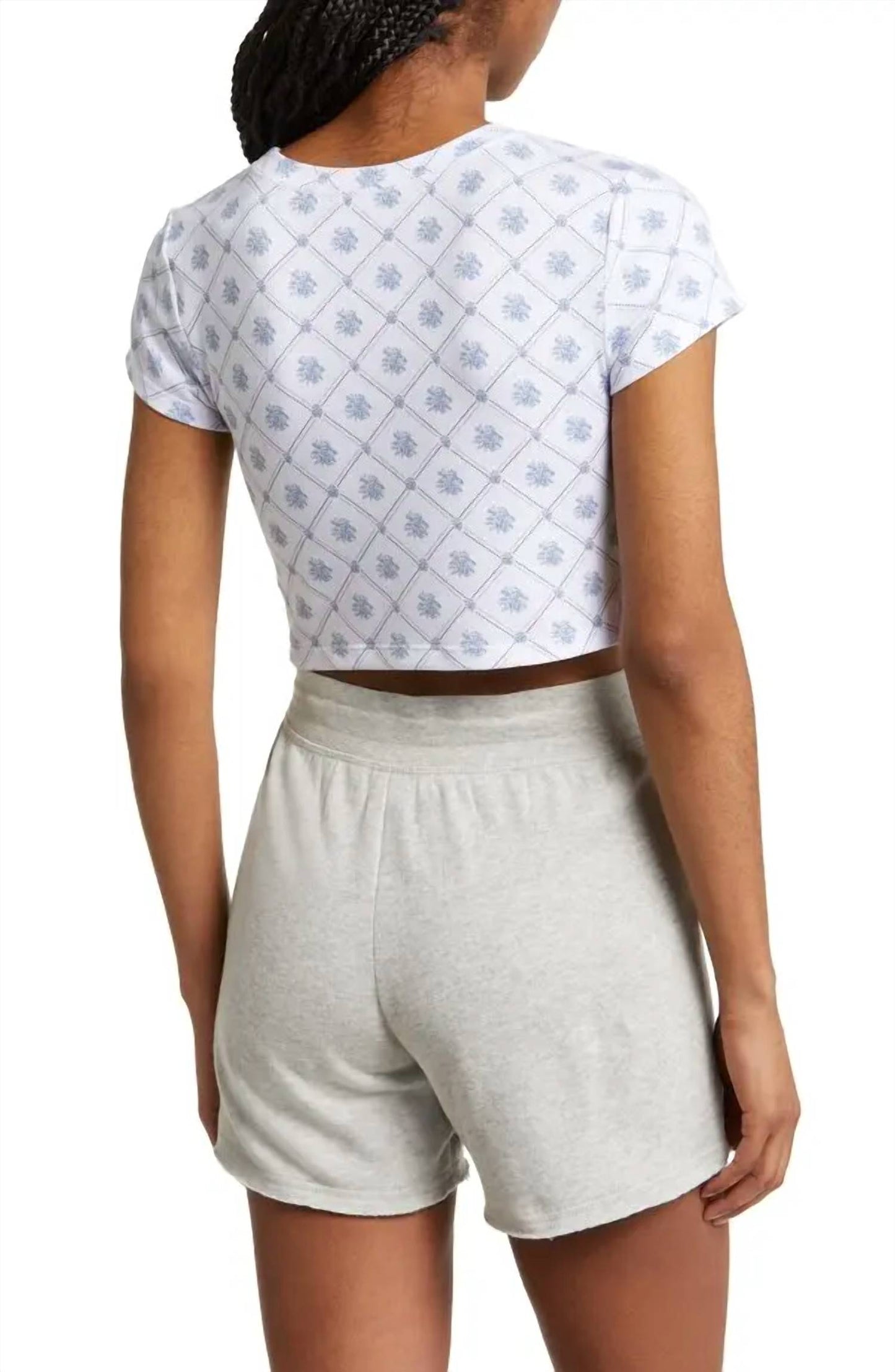 Camiseta para bebé con estampado floral color marfil
