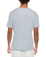 Vince Camiseta Cuello Redondo a Rayas