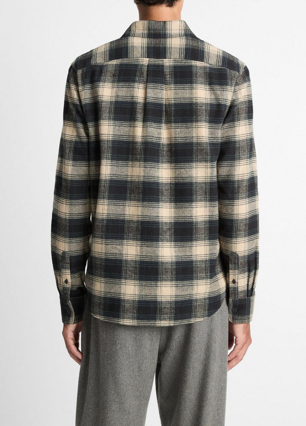 Camisa de algodón a cuadros