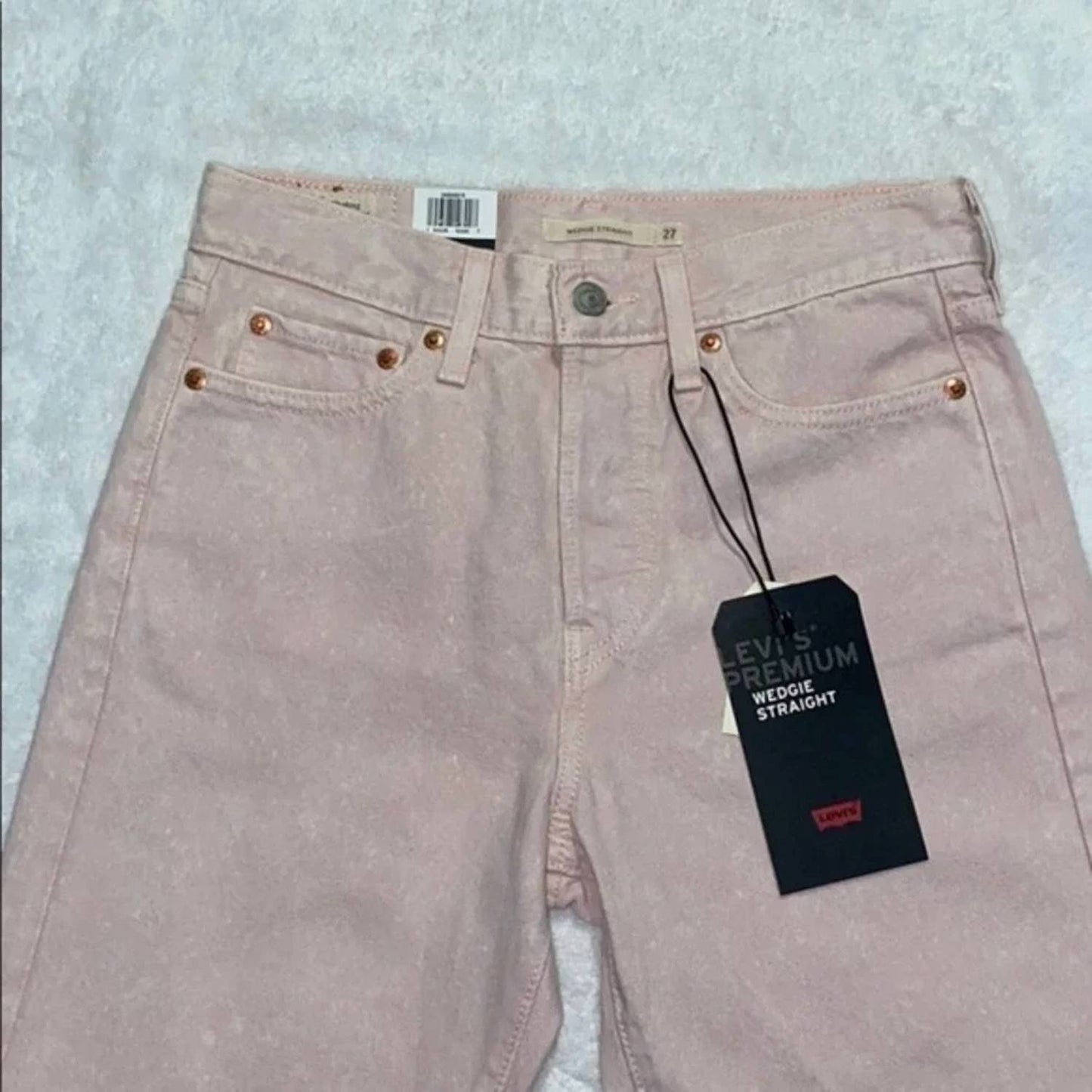 Jean color rosado