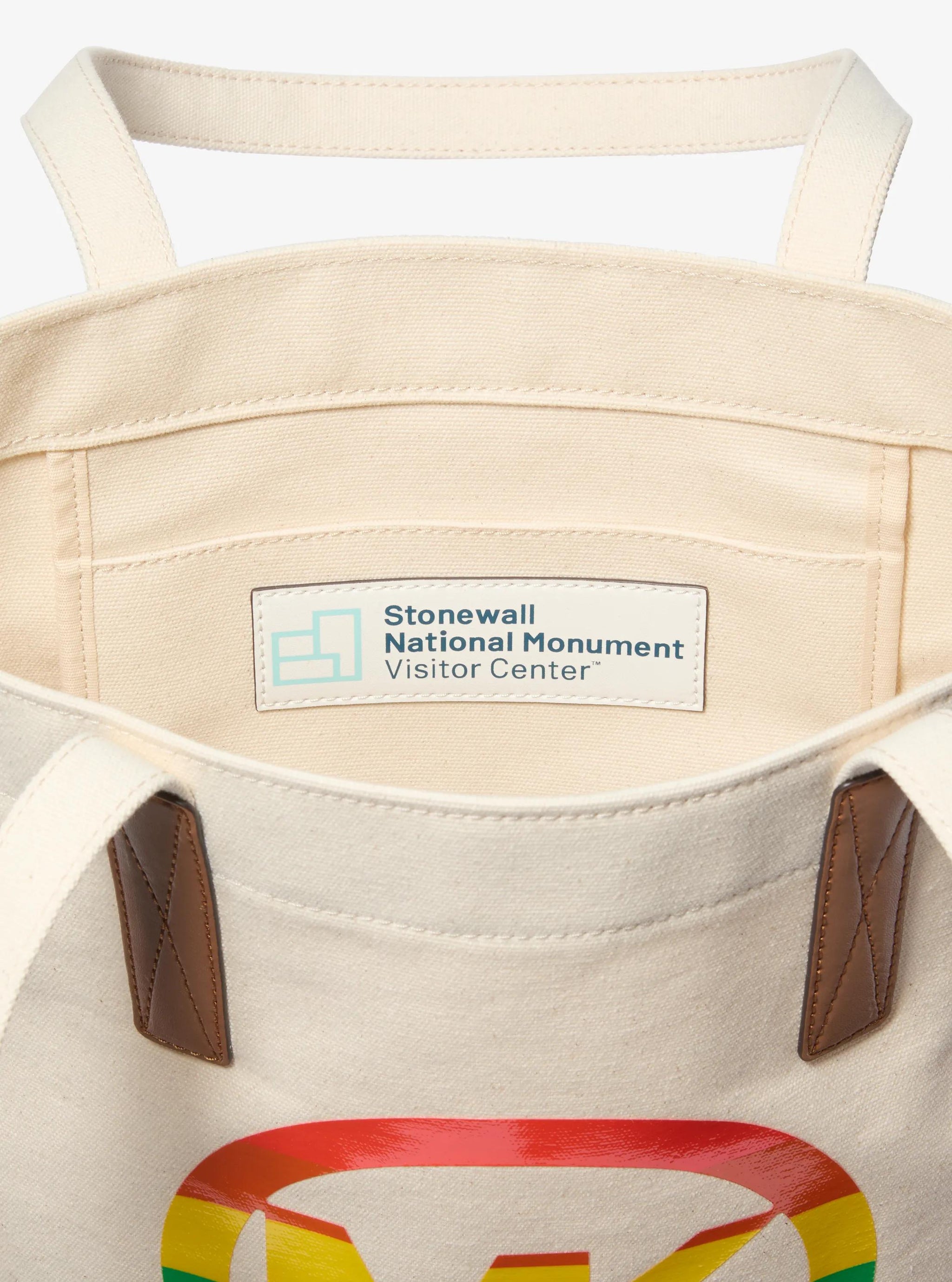 Bolso tote de algodón multicolor