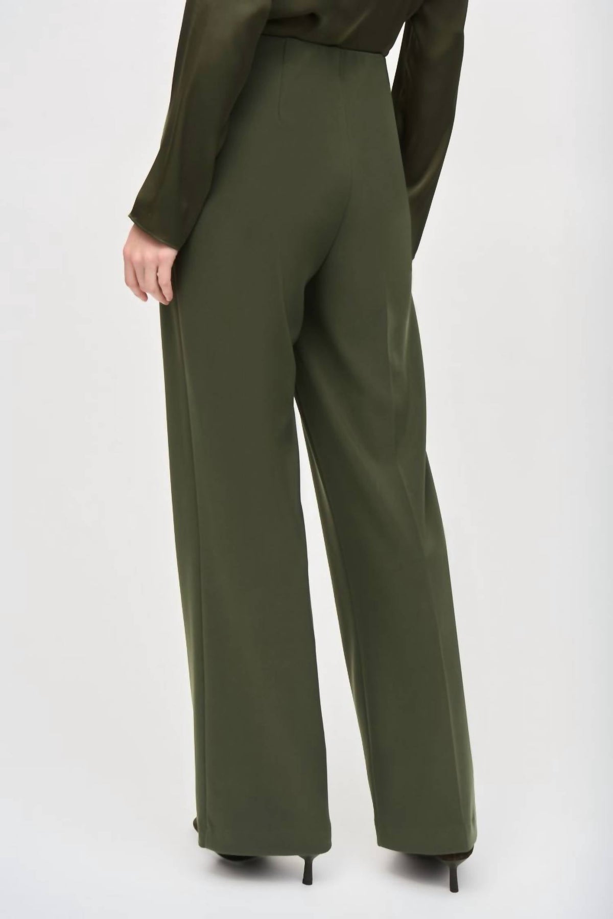 Pantalón de pierna ancha de tiro alto