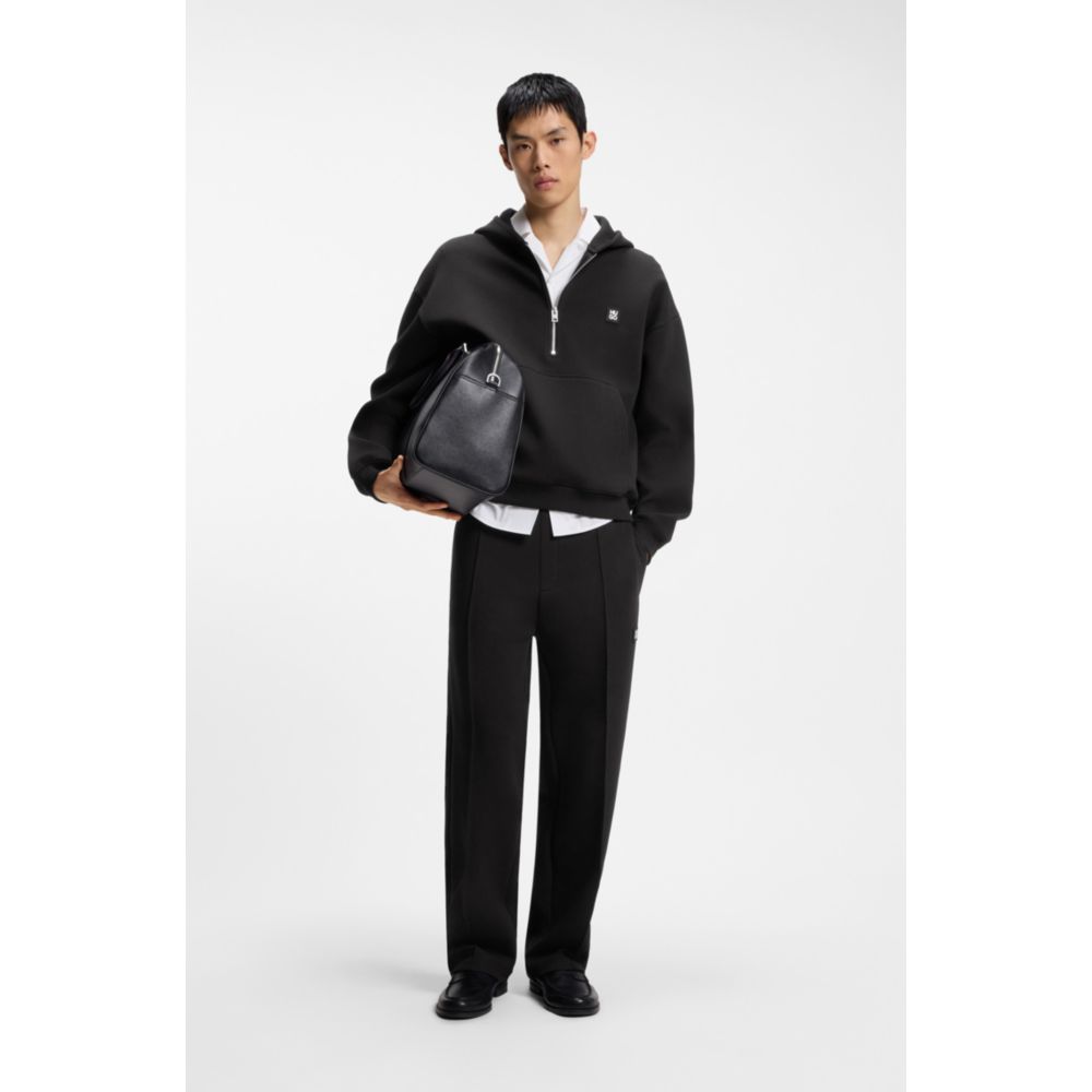 Pantalón deportivo de mezcla de algodón de corte amplio