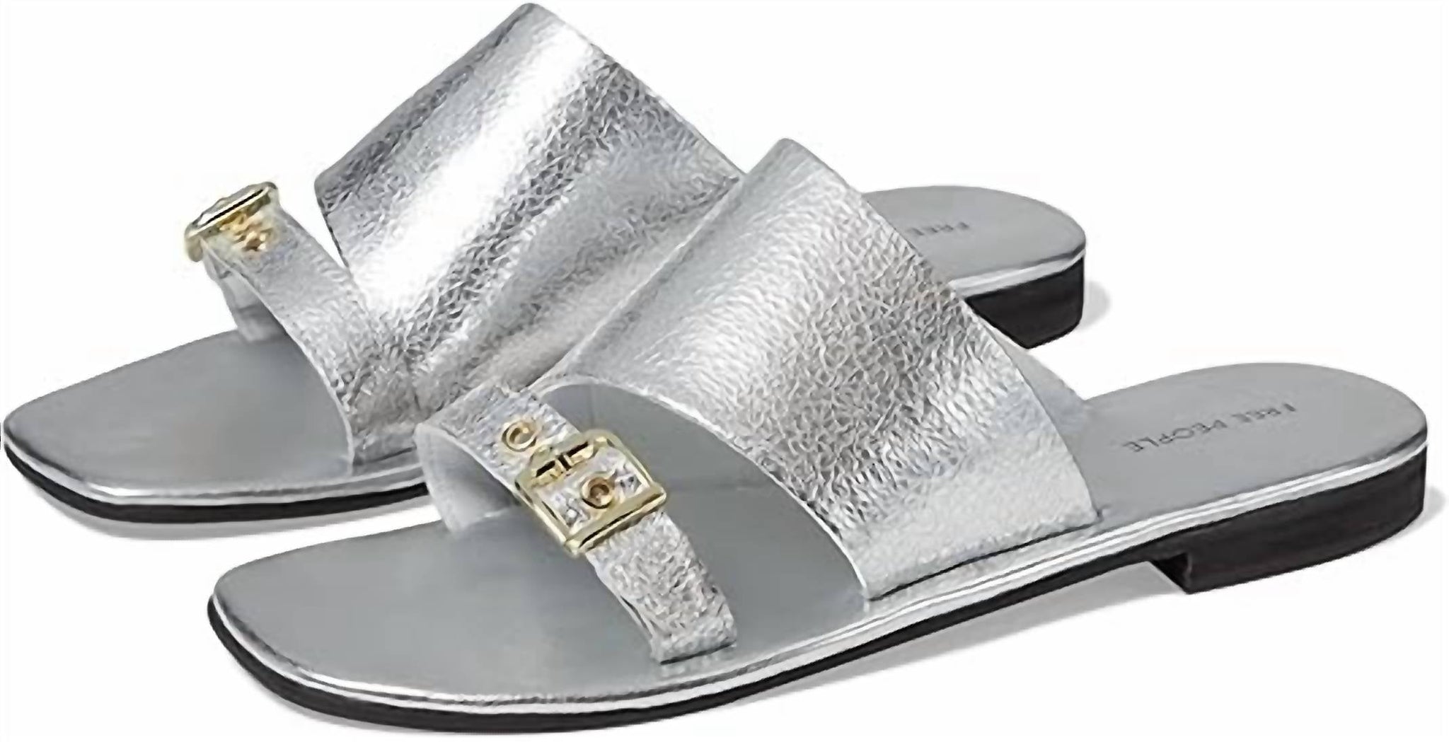 Sandalias de mujer color plateado