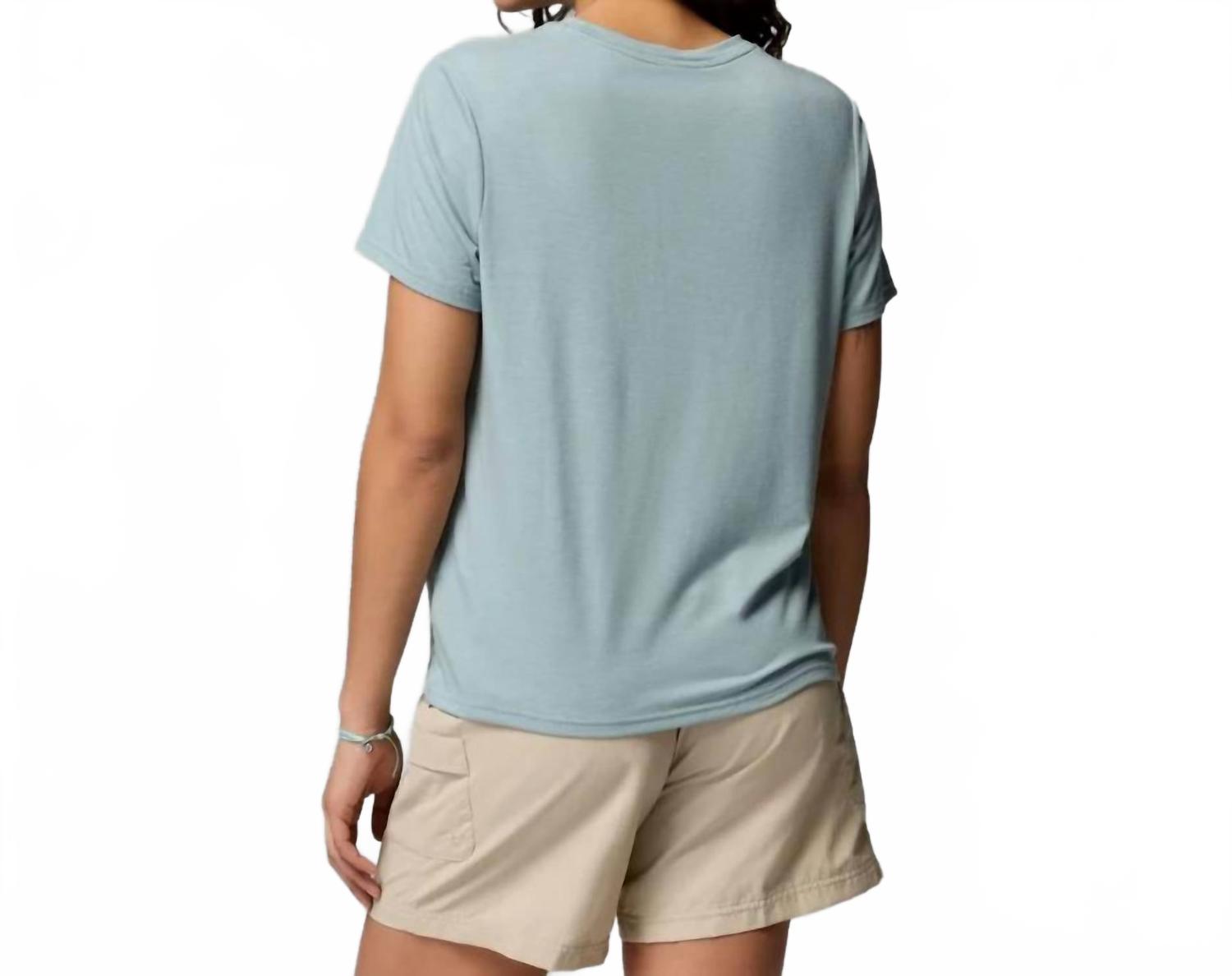 Camiseta de manga corta color azul