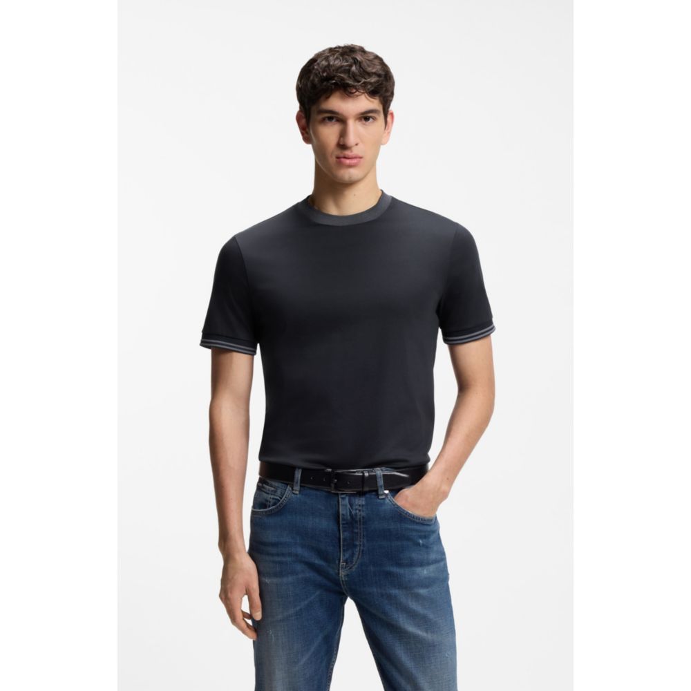 Camiseta de algodón de corte ajustado