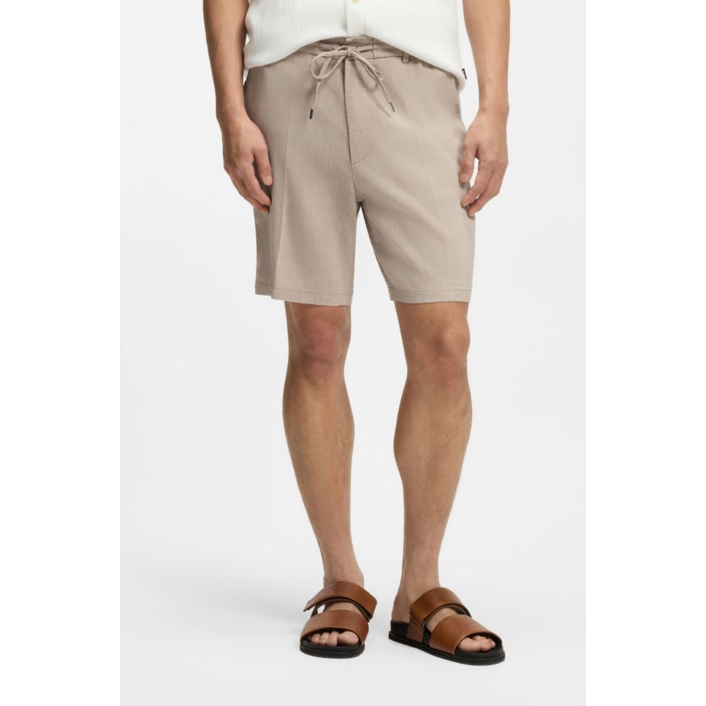 Short de mezcla de lino