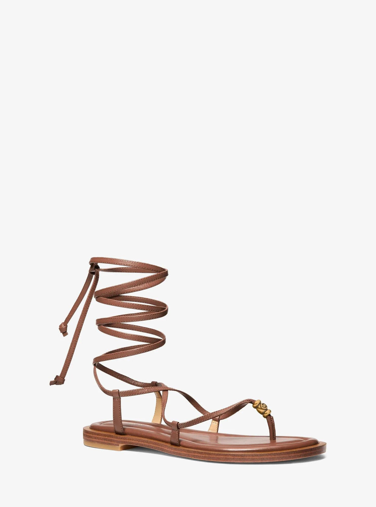 Sandalias de cuero con cordones
