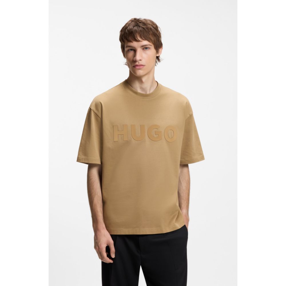 Camiseta de algodón de corte amplio