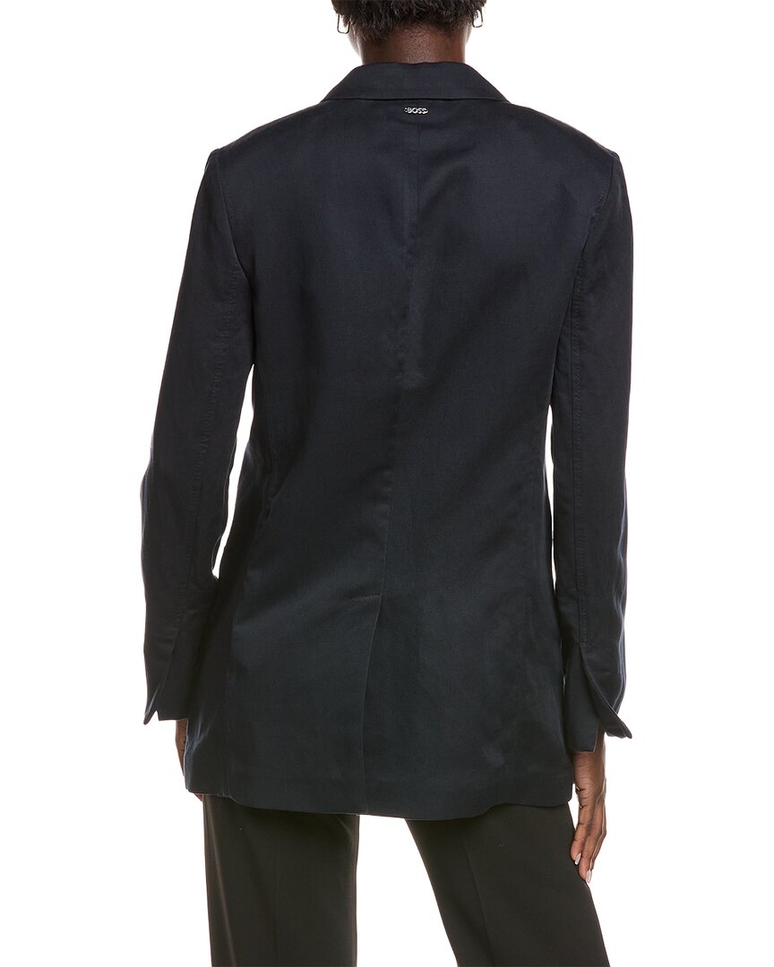Blazer de mezcla de lino