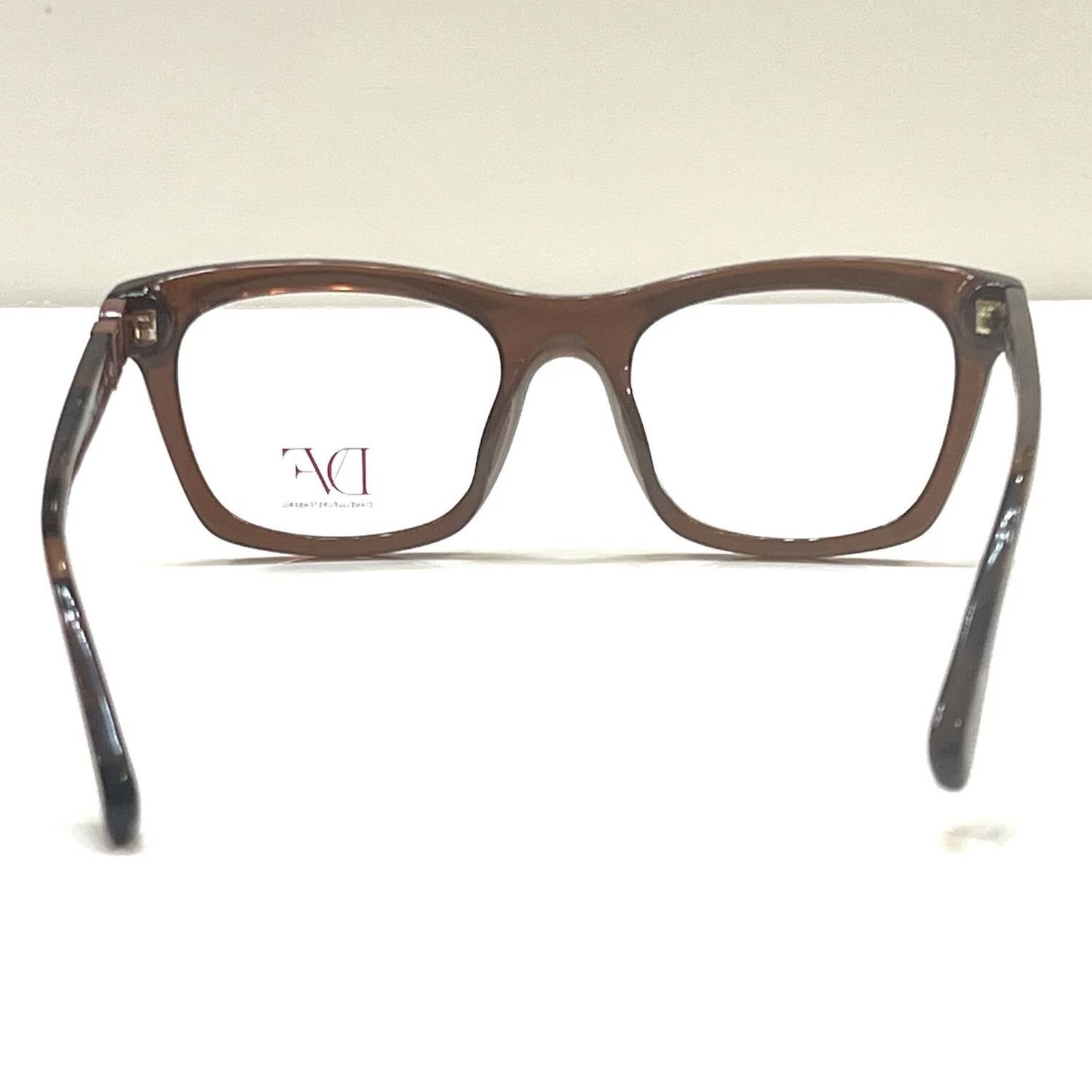 Montura para gafas de mujer de montura cuadrada color café