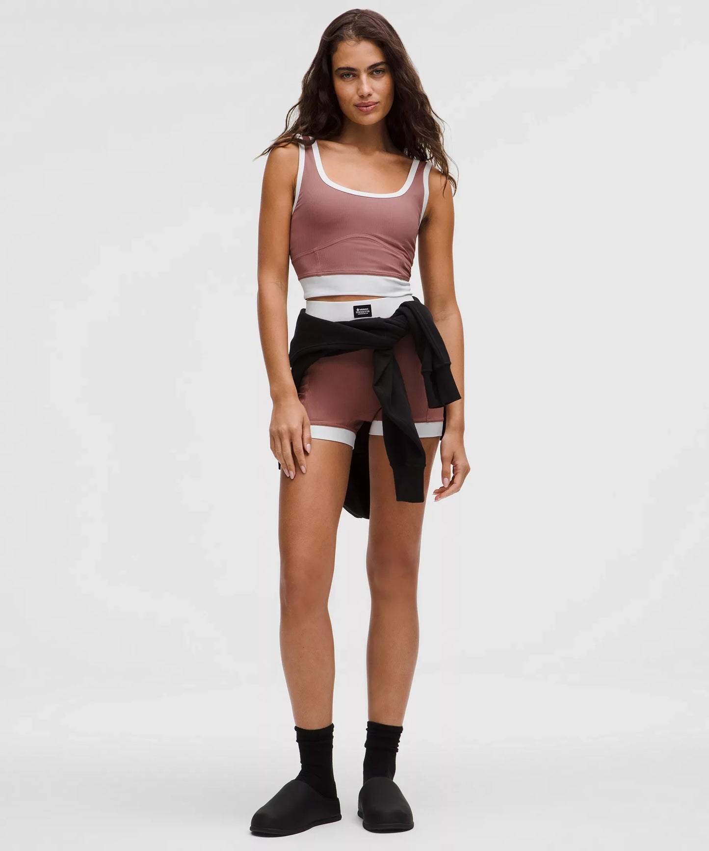 Camiseta sin mangas con tejido acanalado