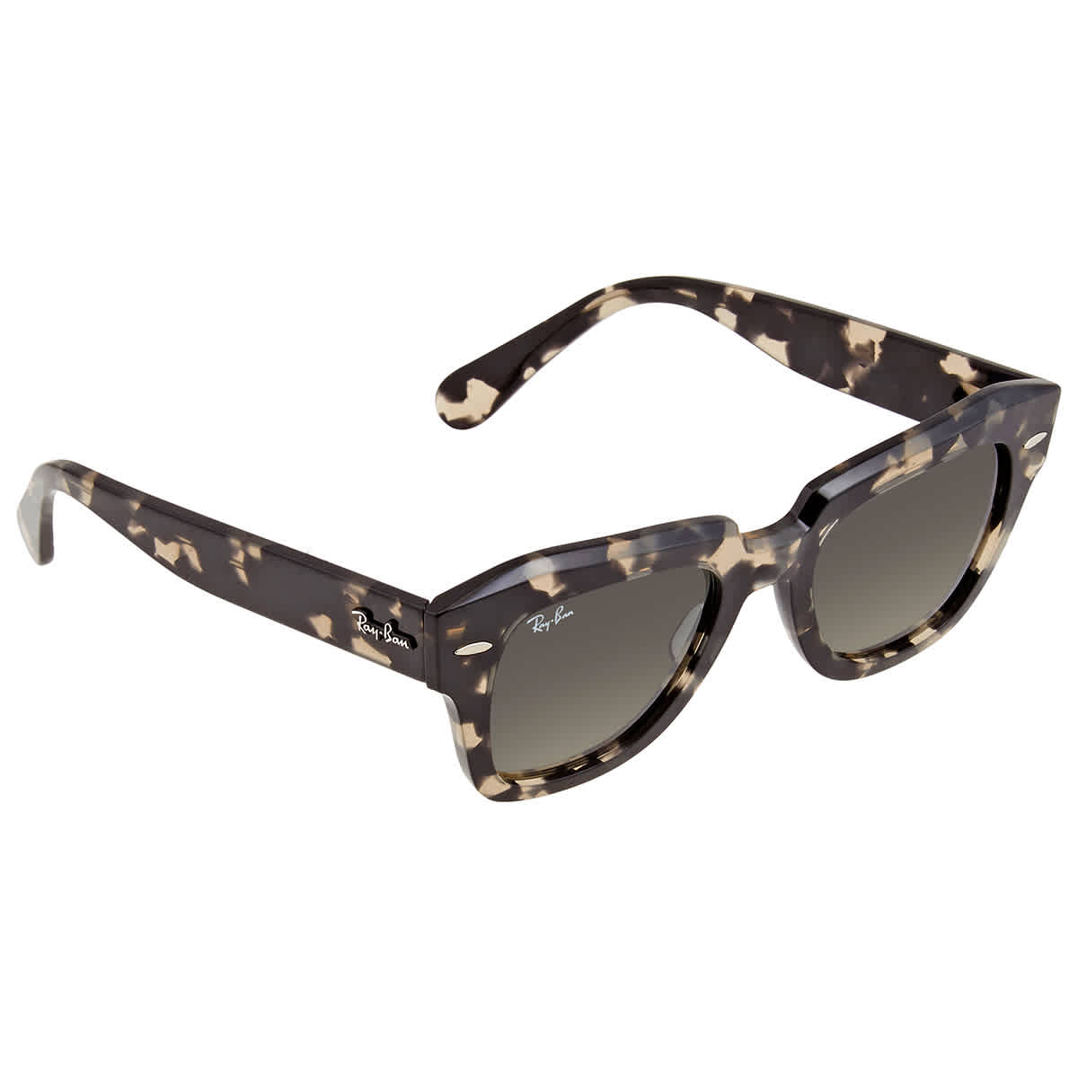 Gafas de sol unisex de montura cuadrada color gris