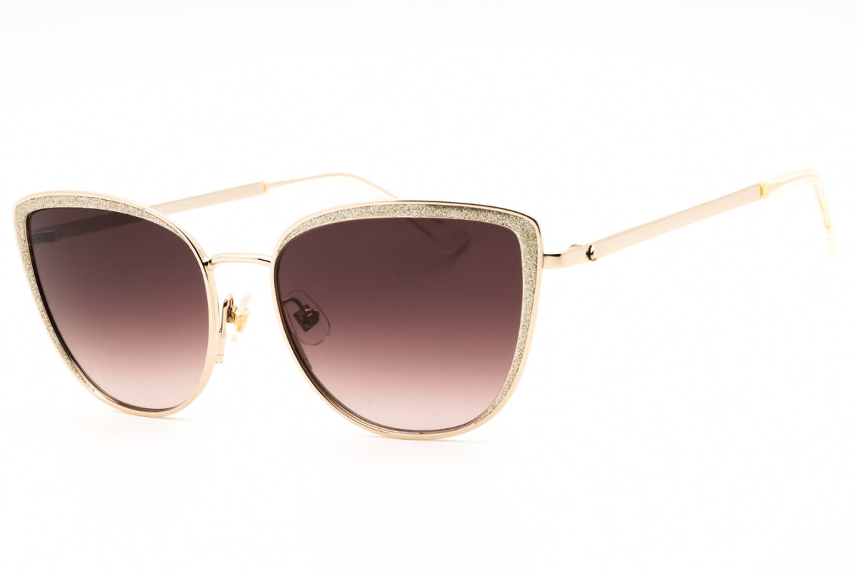 Gafas color café y dorado