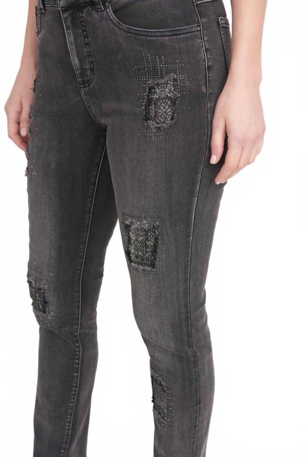 Jean color gris oscuro