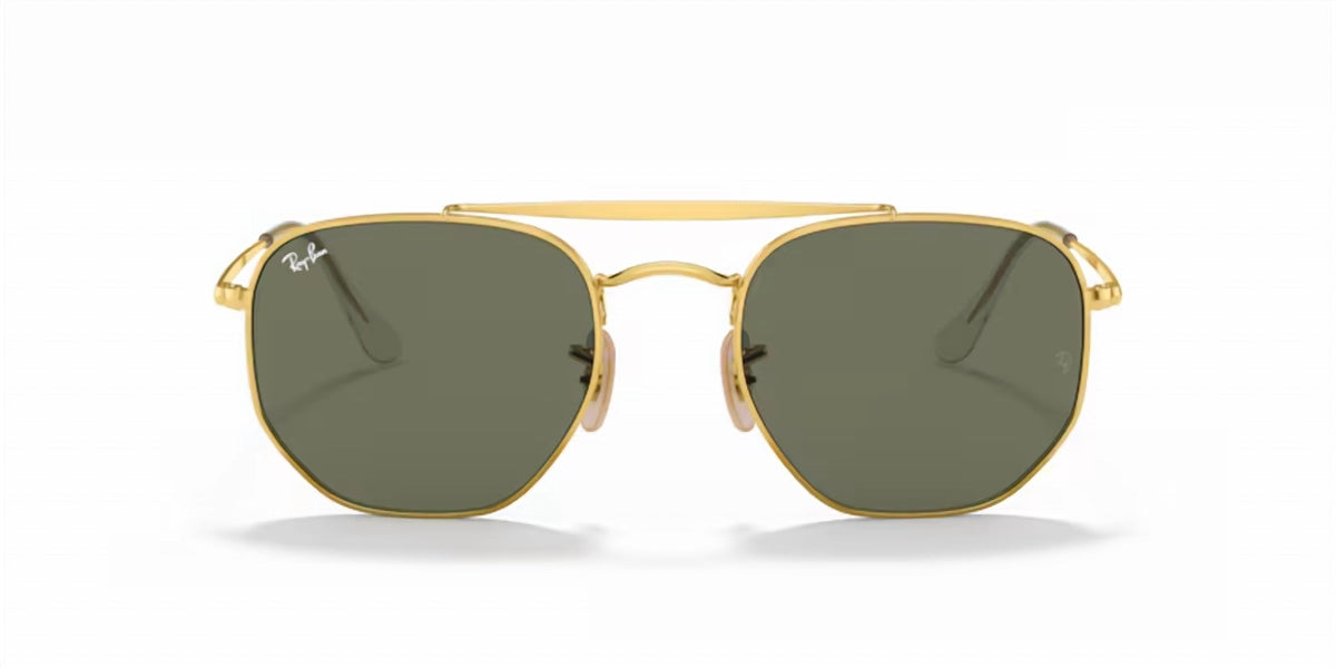 Gafas de sol unisex con lentes polarizados color verde y dorado