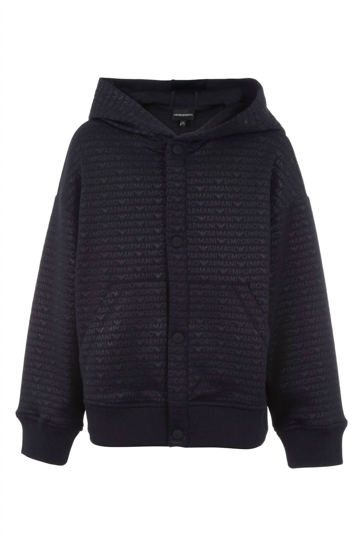 Buzo con capucha para niño color negro