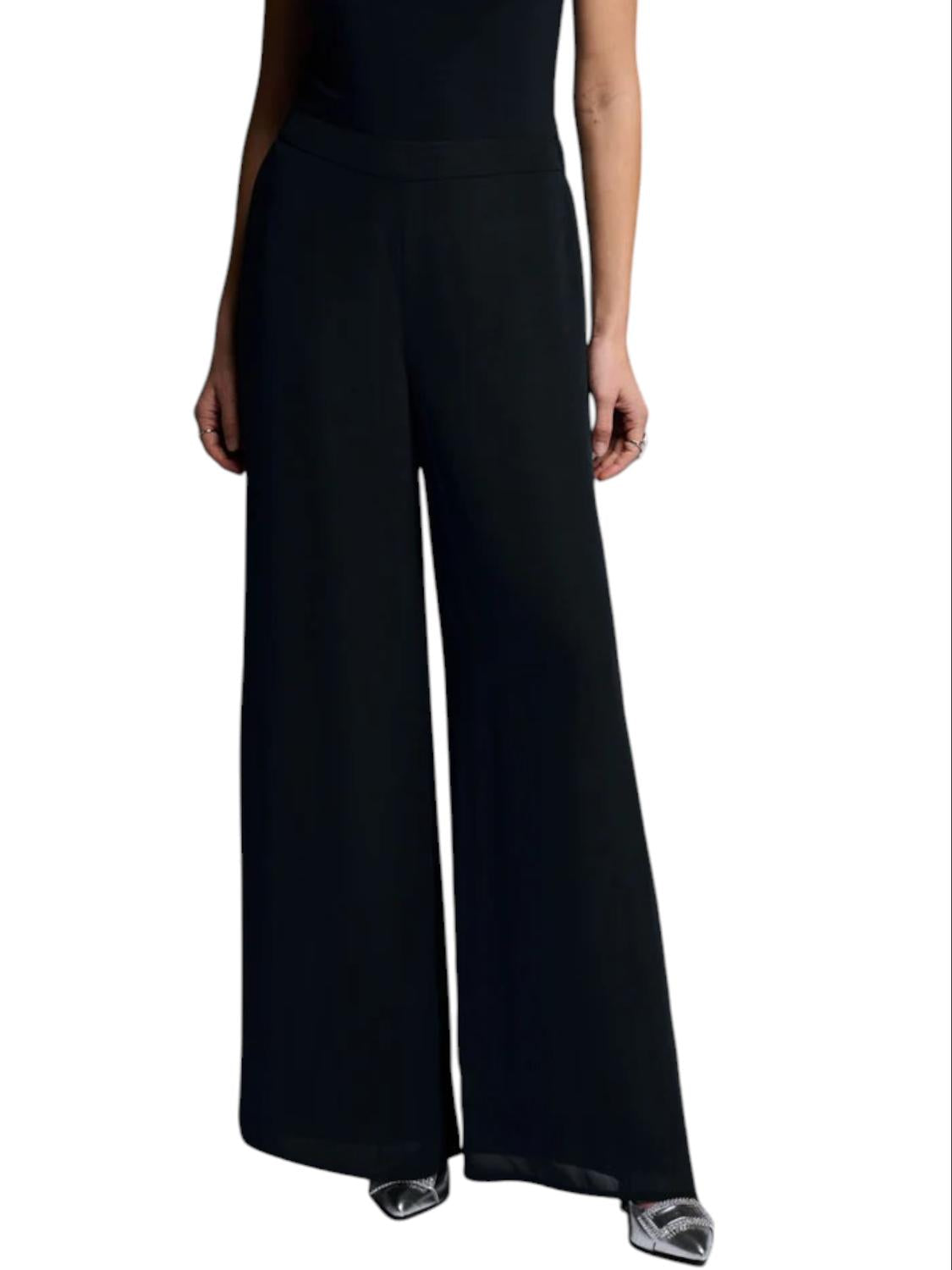 Pantalón de gasa color negro