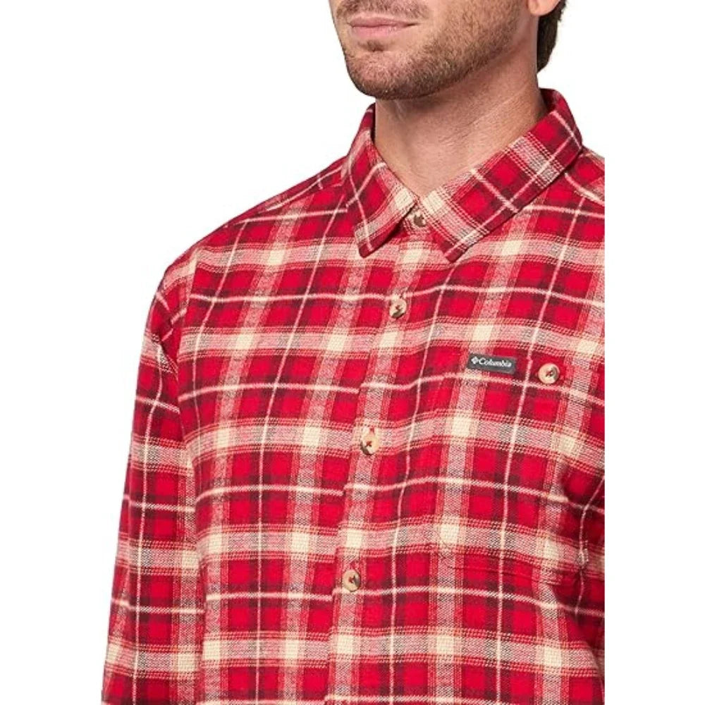 Camisa de hombre a cuadros color rojo