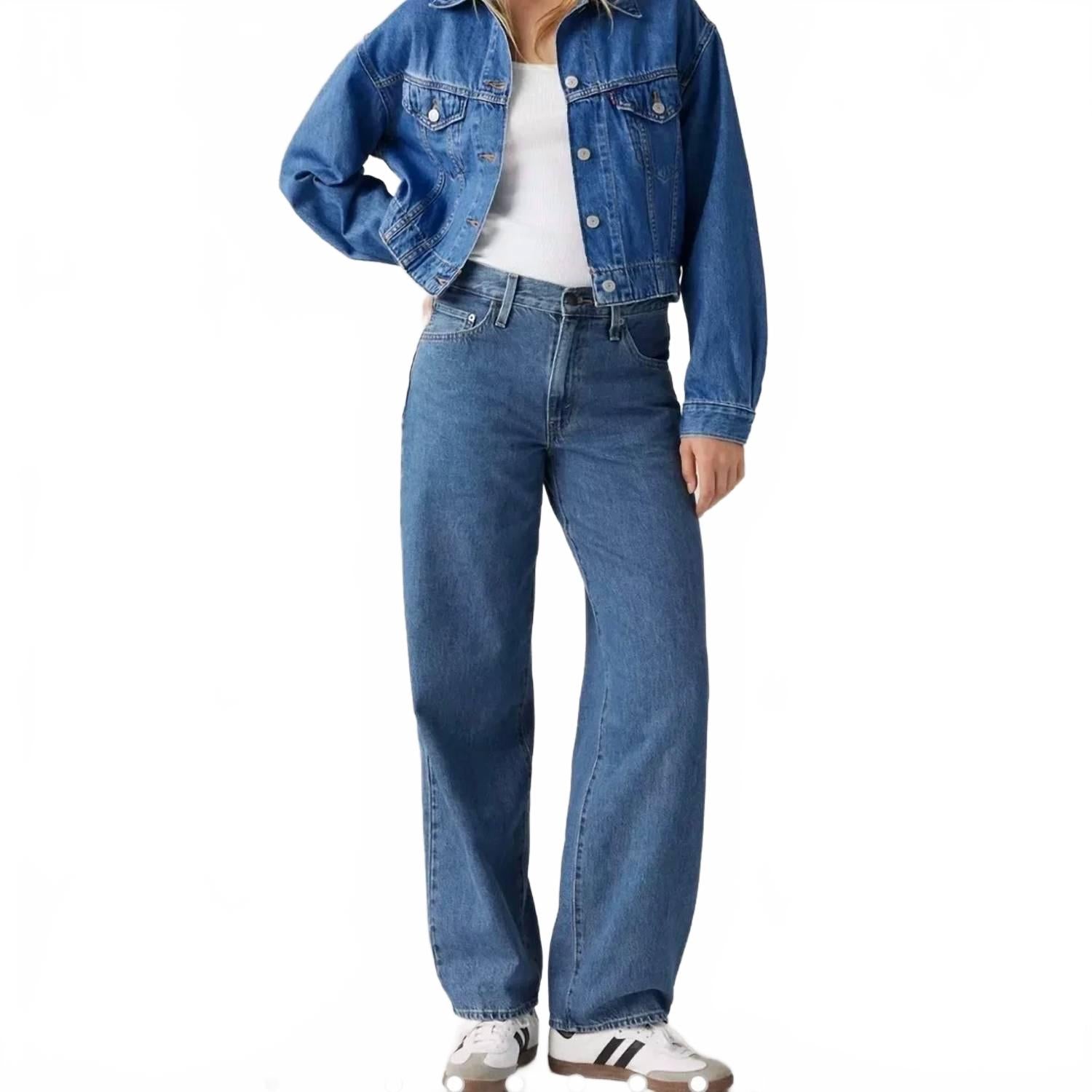 Jean color azul