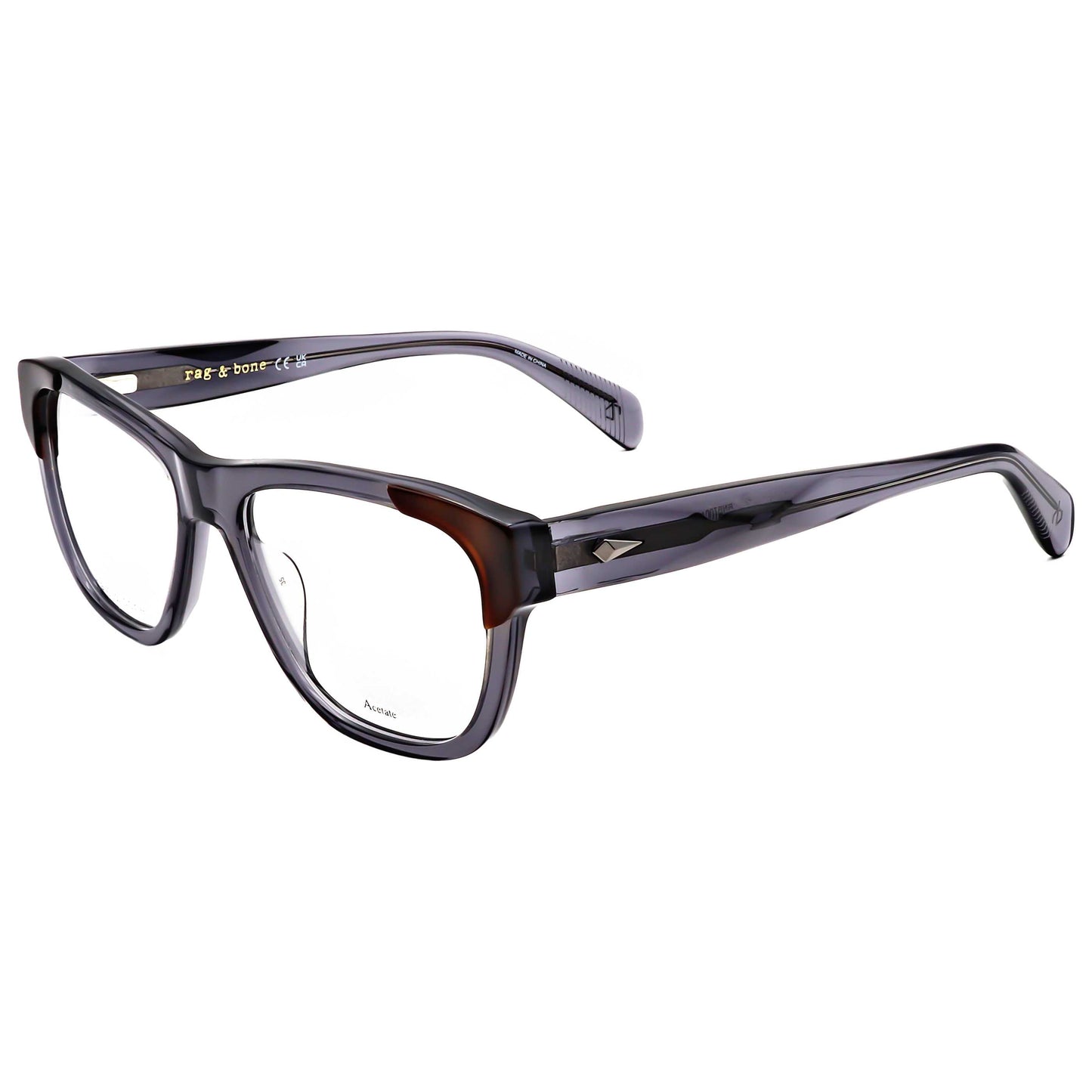 Montura para gafas de hombre 55 mm color gris