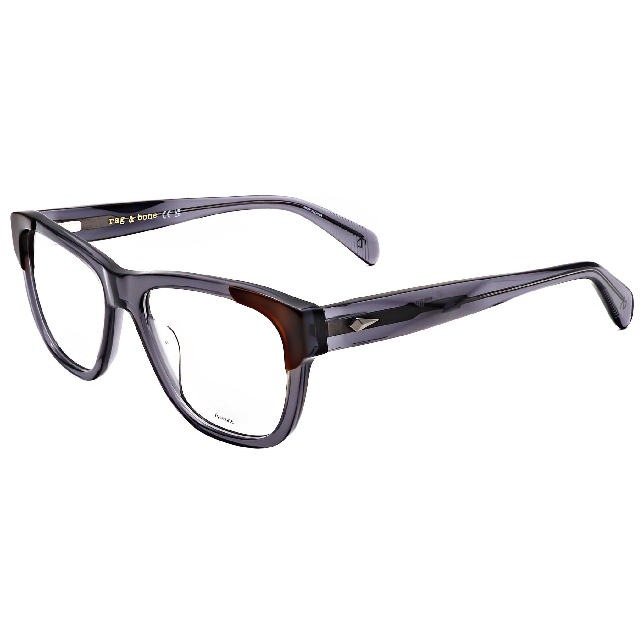 Montura para gafas de hombre 55 mm color gris