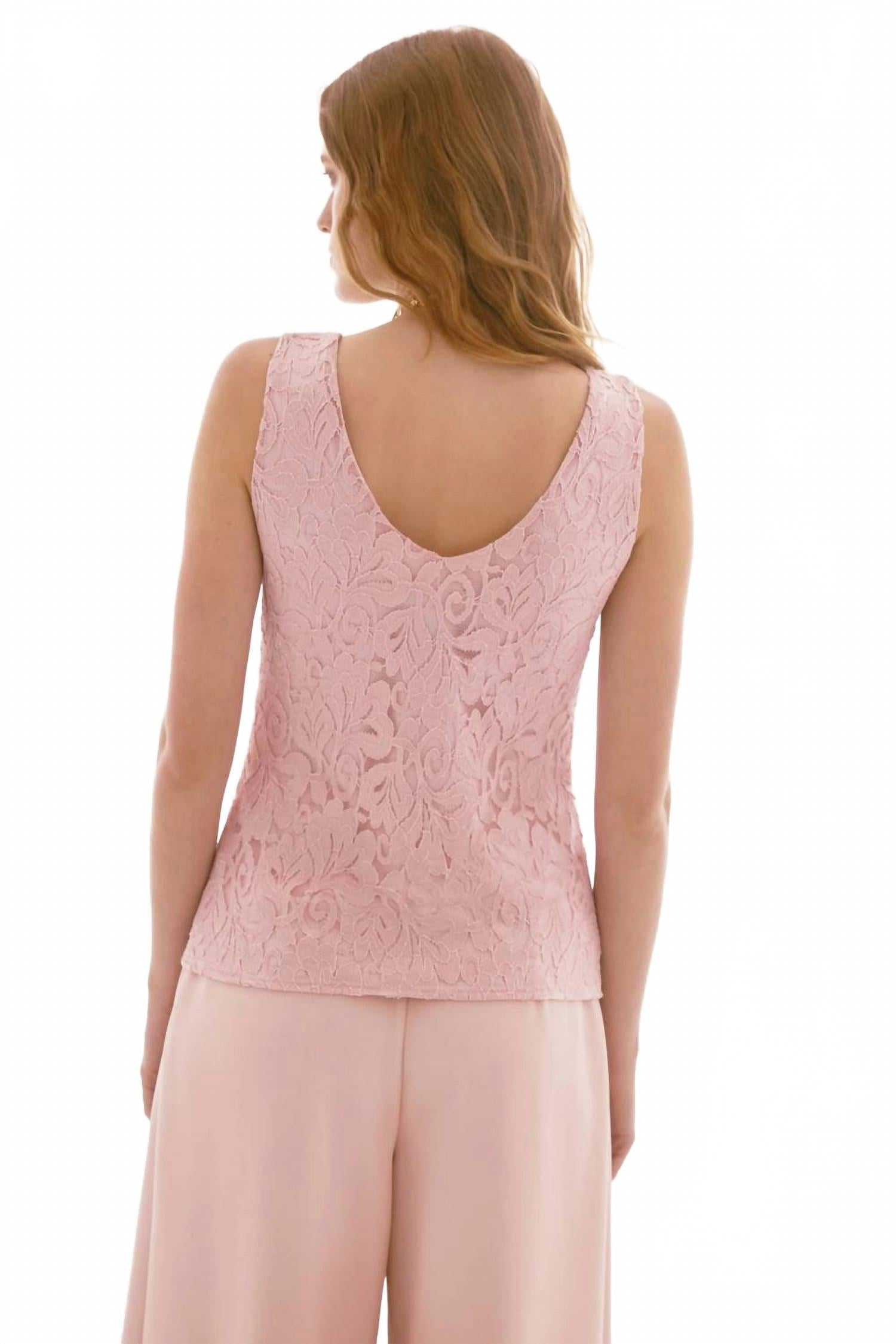 Camiseta sin mangas con cuello en V con estampado floral