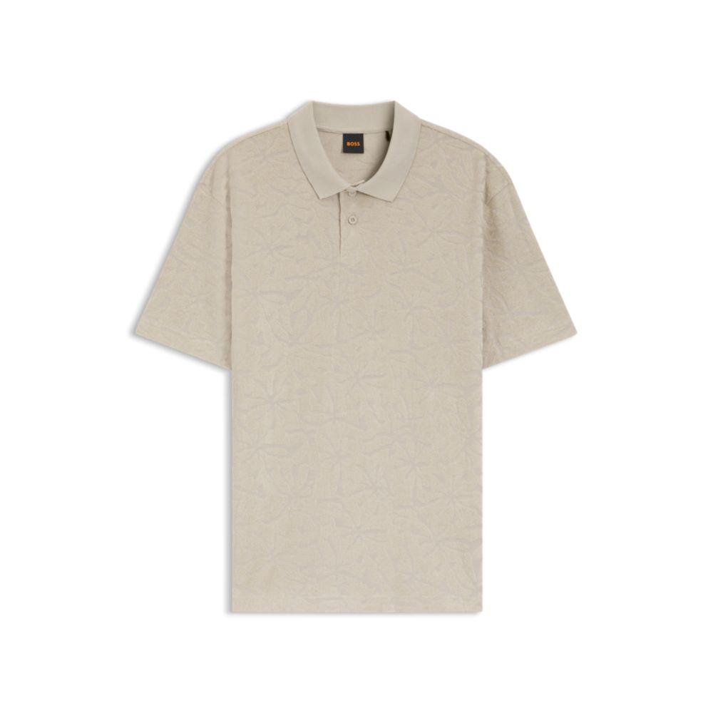 Polo de mezcla de algodón con estampado floral