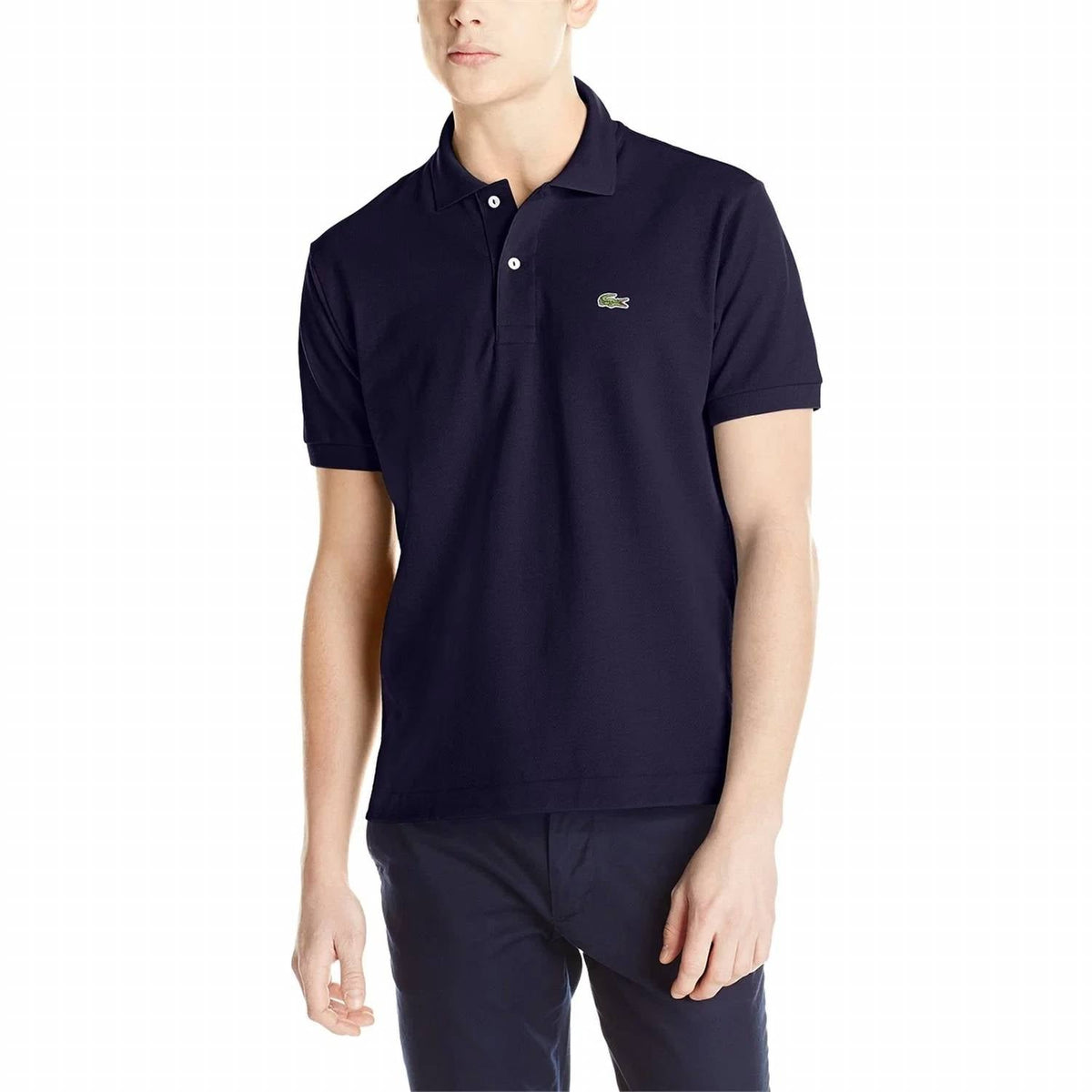 Polo de manga corta color azul marino