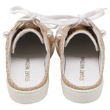 Stuart Weitzman Goldie Mules en Rafia Beige