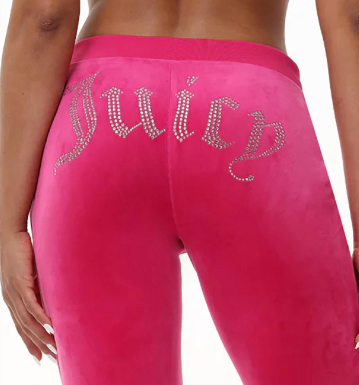 Pantalón deportivo de terciopelo color rosado